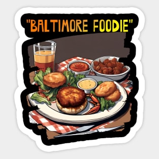 BALTIMORE FOODIE DESIGN Sticker